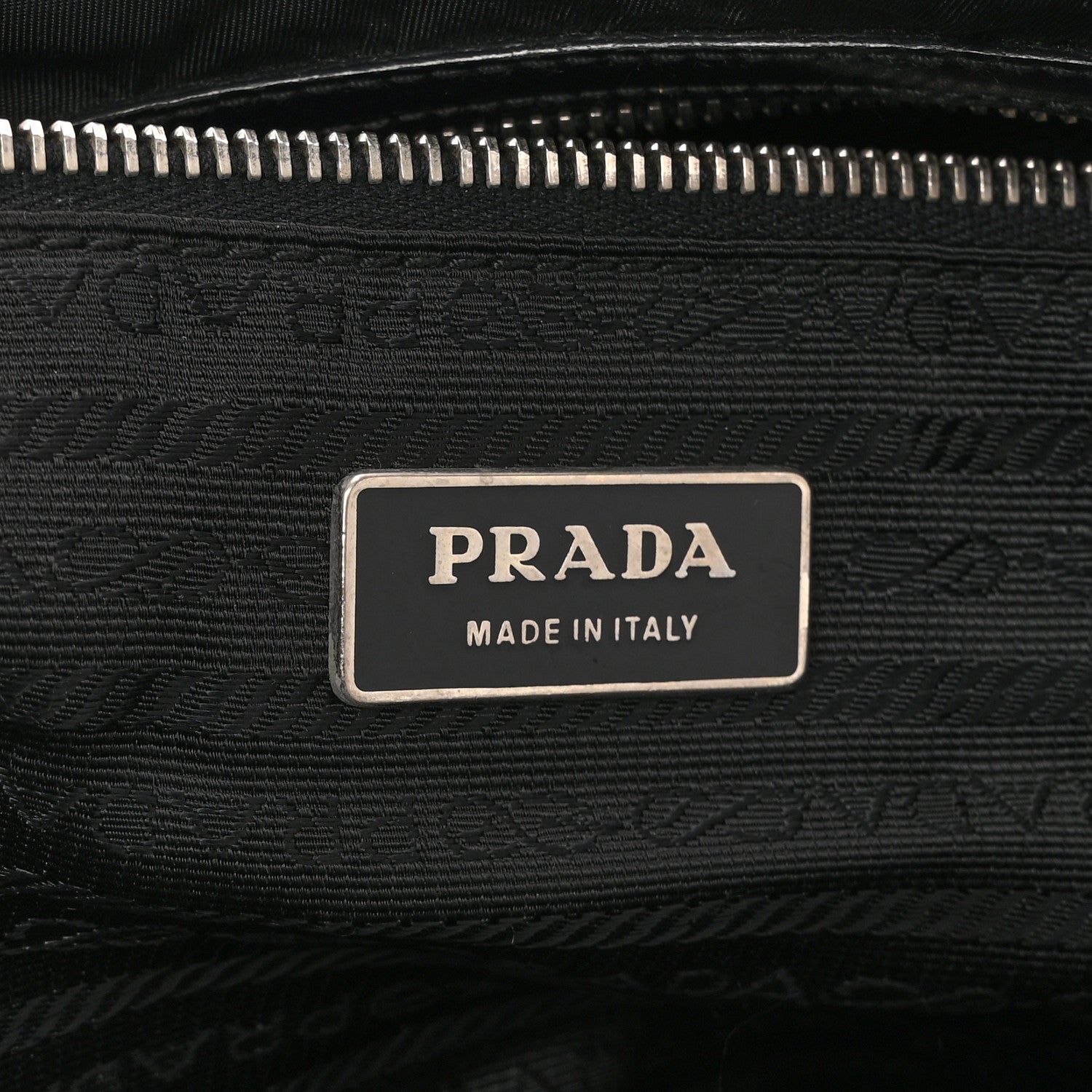 Prada Tessuto Nylon Saffiano Tote Black
