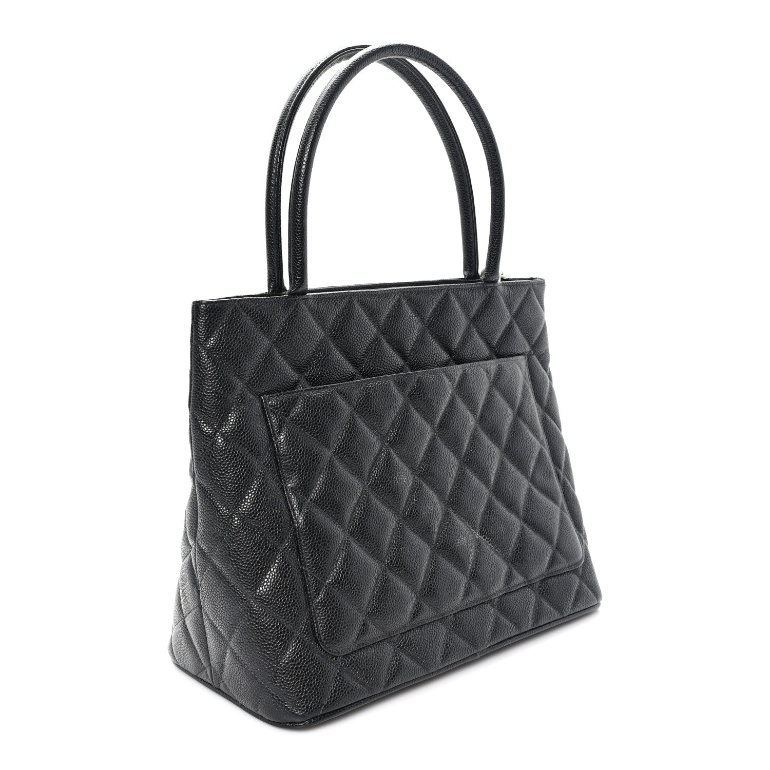 Chanel Caviar Quilted Medallion Tote Black