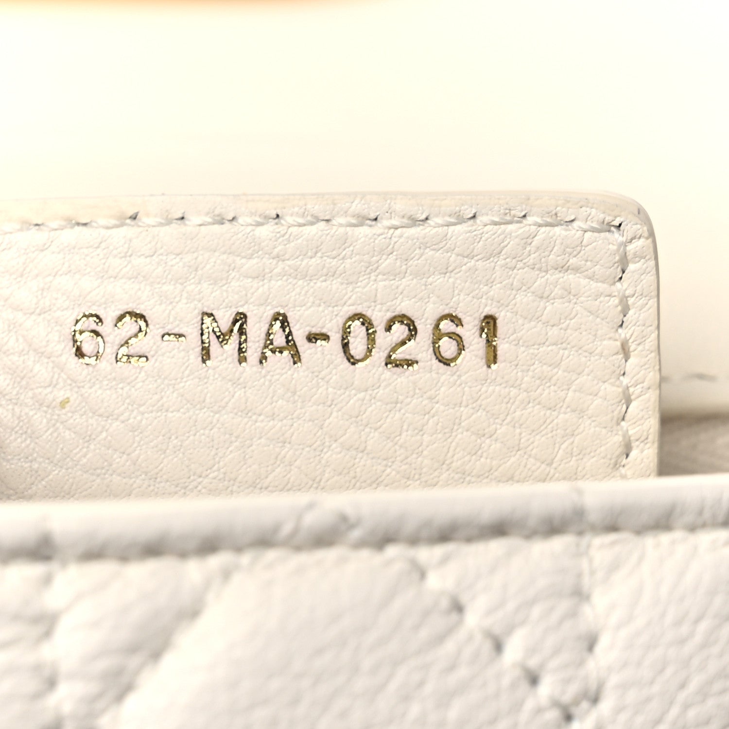 Christian Dior Lambskin Cannage Small Caro Bag Ivory