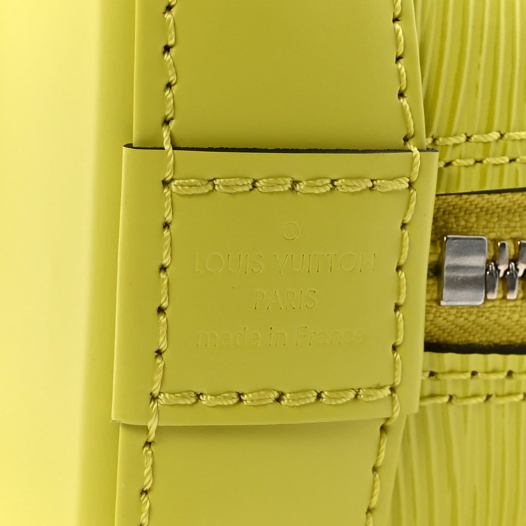 Louis Vuitton Epi Jacquard Alma BB Yellow Citron