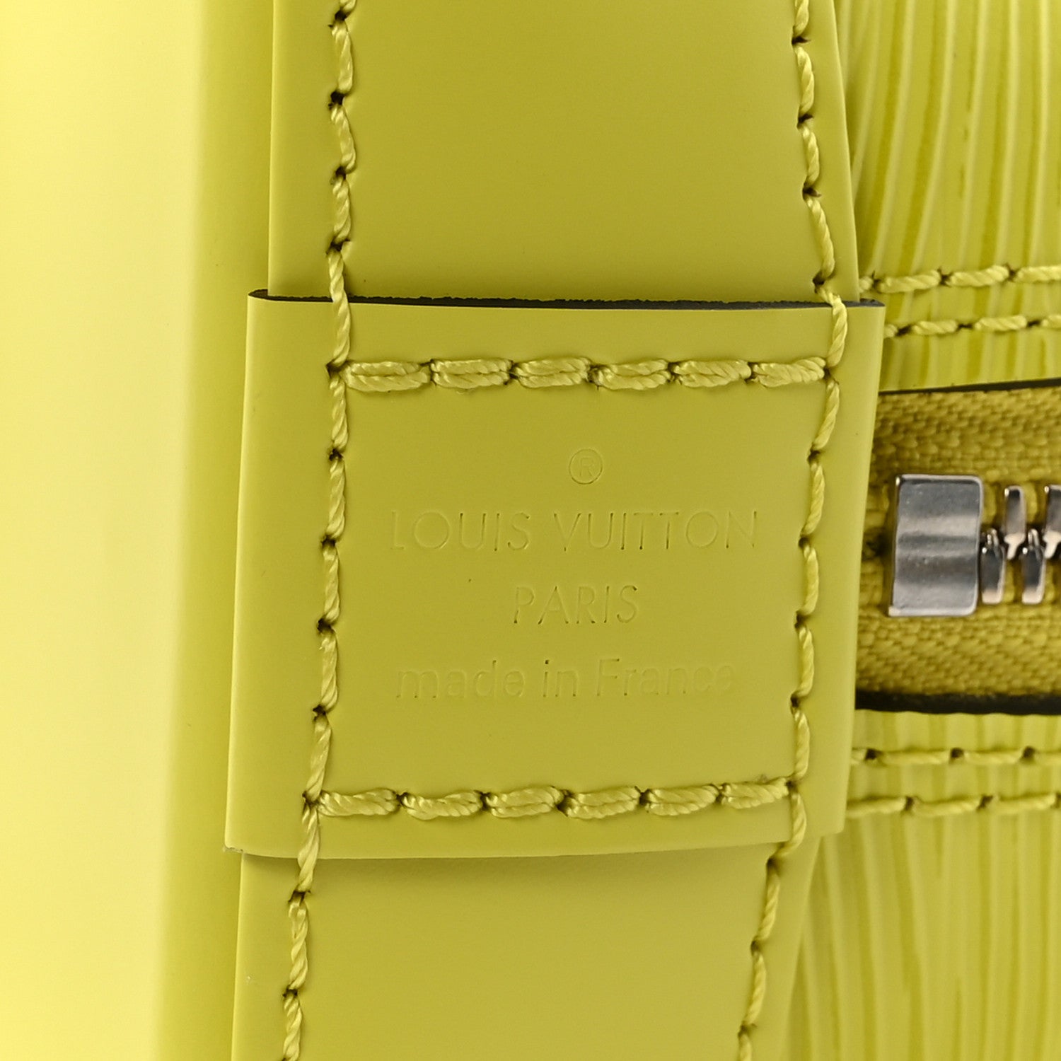 Louis Vuitton Epi Jacquard Alma BB Yellow Citron