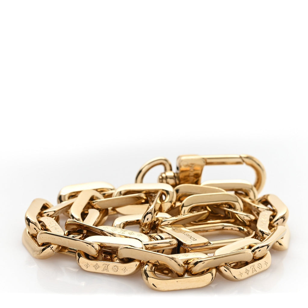 Louis Vuitton Metal Coussin Chain Strap Gold