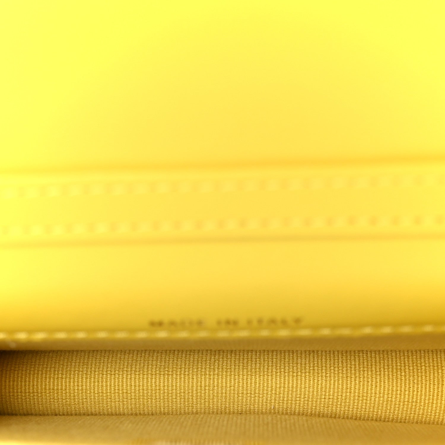 Chanel Lambskin Quilted Enamel Logo Flap Card Holder On Chain Yellow