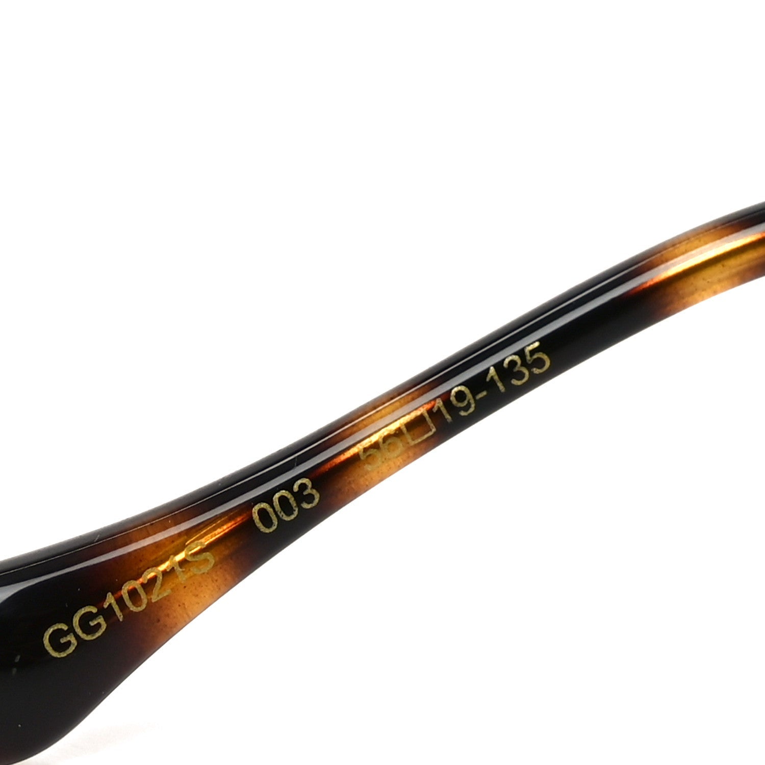 Gucci Acetate Horsebit Square Frame Sunglasses GG1021S Pink Tortoise