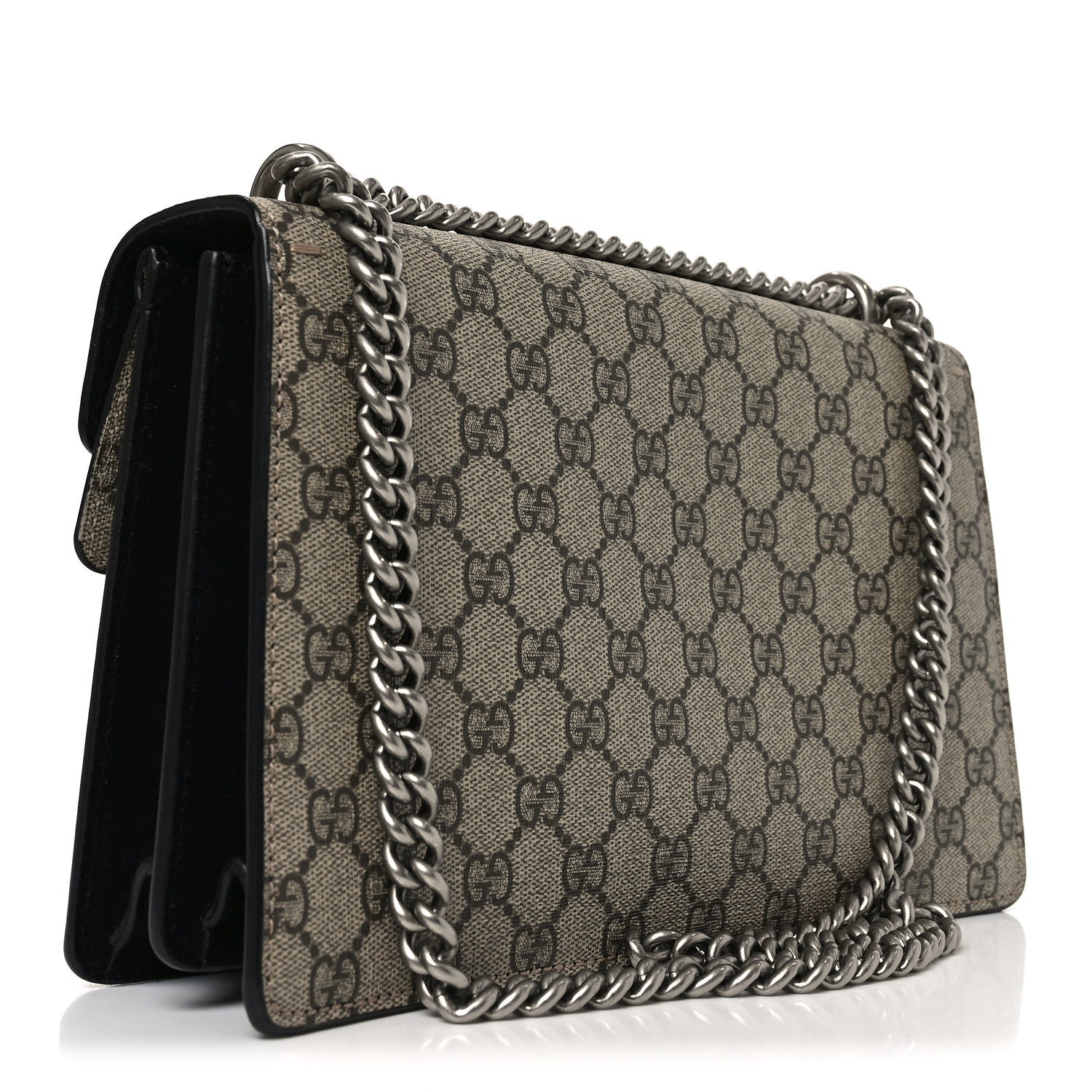 Gucci GG Supreme Monogram Small Dionysus Shoulder Bag Black