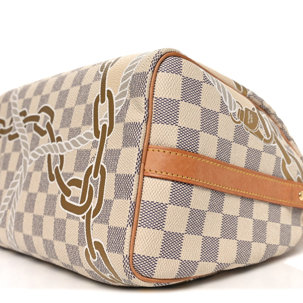 Louis Vuitton Damier Azur Nautical Speedy Bandouliere 25