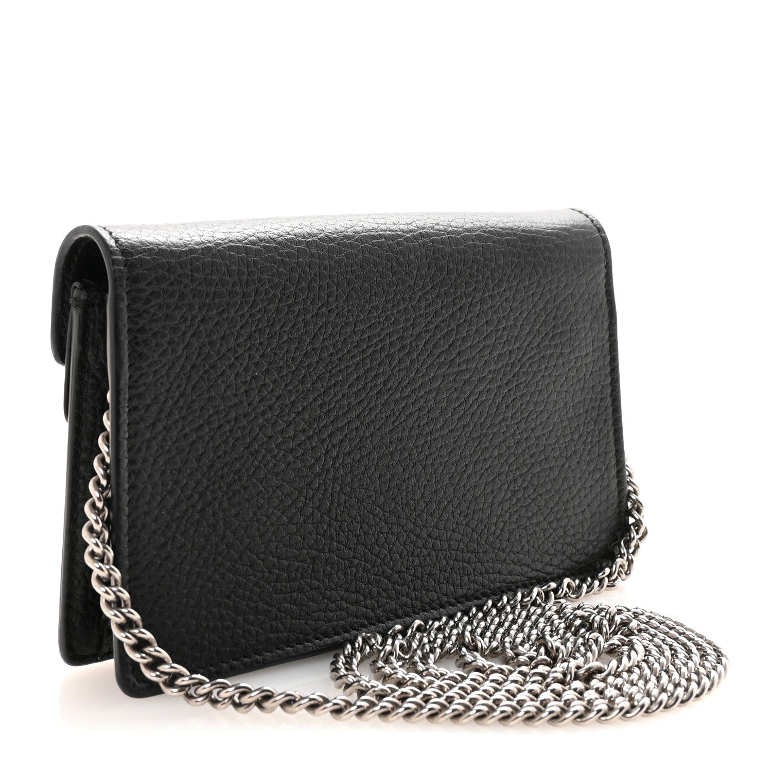 Gucci Calfskin Super Mini Dionysus Shoulder Bag Black