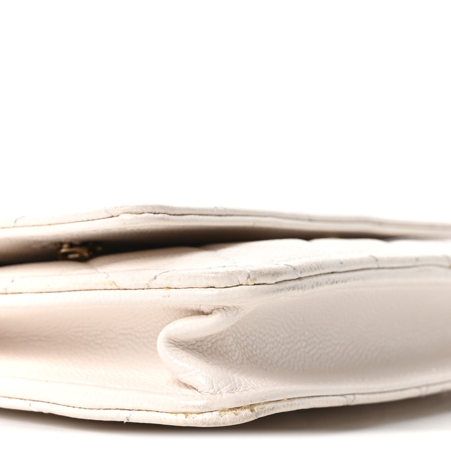 Chanel Caviar Quilted Wallet On Chain WOC White