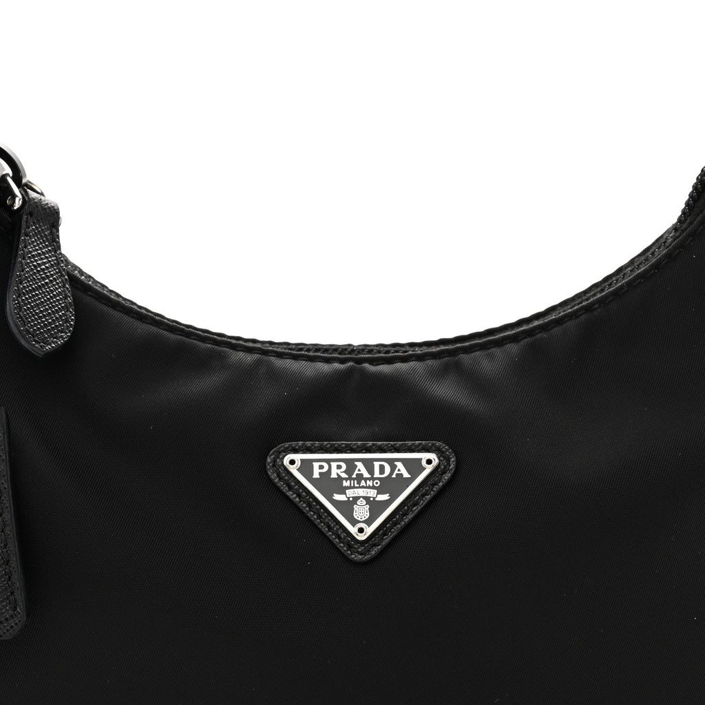 Prada Tessuto Nylon Mini Re-Edition 2000 Bag Black