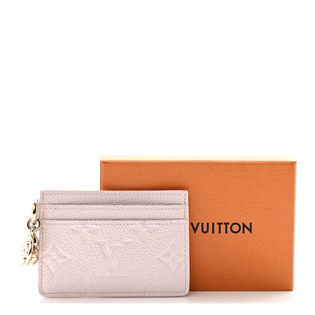 Louis Vuitton Empreinte Monogram LV Charms Card Holder Snowy Pearl