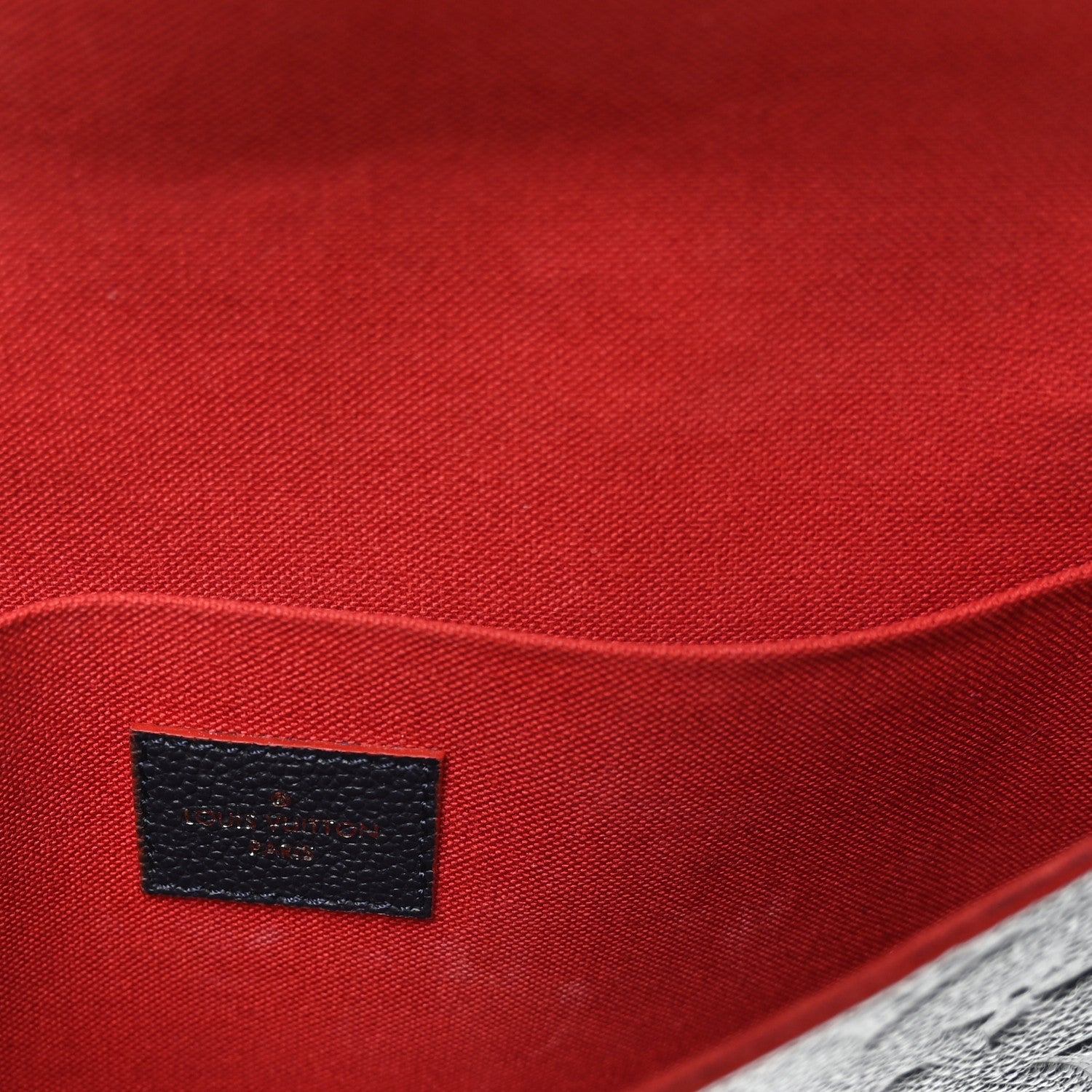 Louis Vuitton Empreinte Pochette Felicie Chain Wallet Marine Rouge