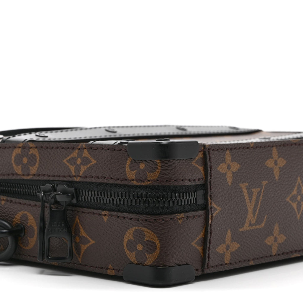 Louis Vuitton Monogram Macassar Handle Soft Trunk Black