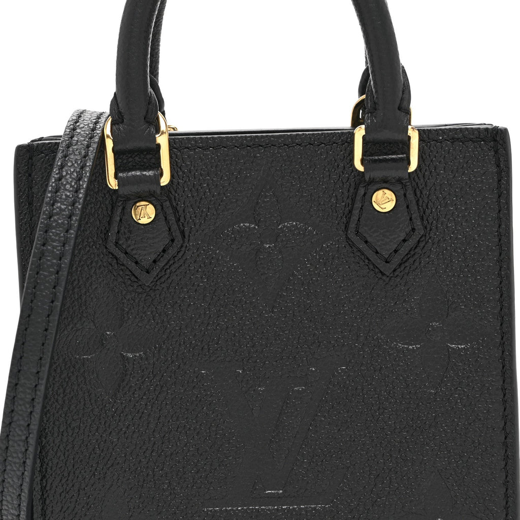 Louis Vuitton Empreinte Monogram Giant Petit Sac Plat Black