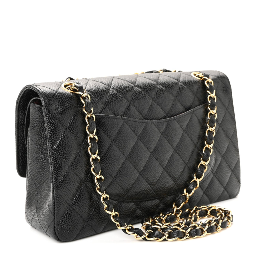 Chanel Caviar Quilted Medium Double Flap Black
