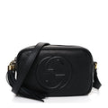Gucci Pebbled Calfskin Mini Soho Disco Bag Black