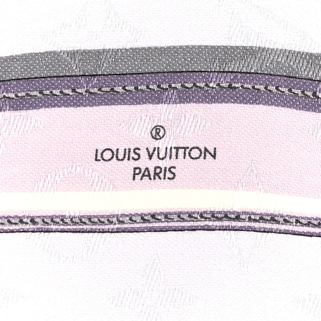 Louis Vuitton Silk Wool Monogram Pop Confidential Shawl Light Blue