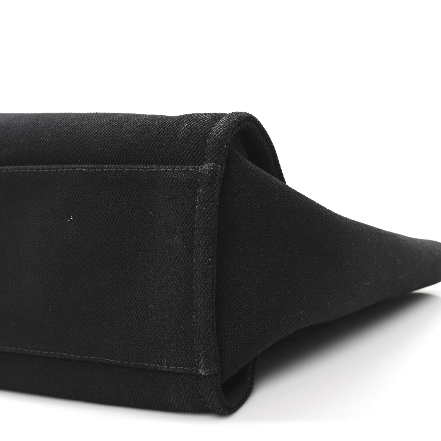 Chanel Canvas Pearl Medium Deauville Tote Black