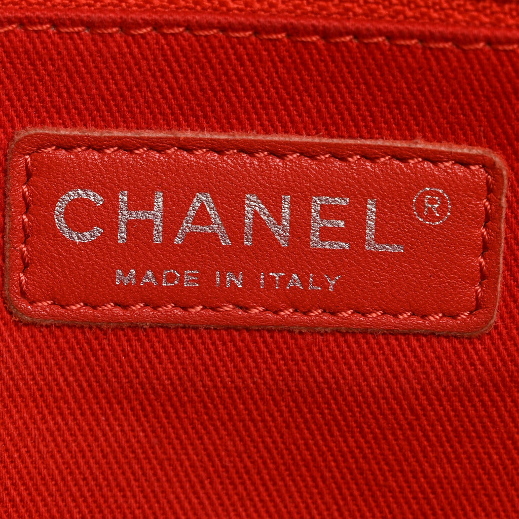 Chanel Perforated Calfskin Large Up In The Air Flap Red