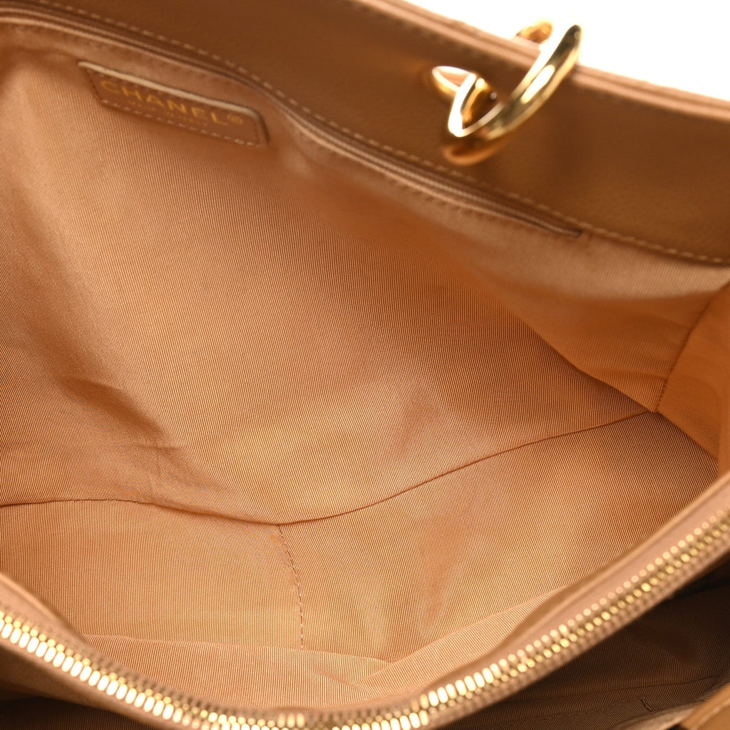 Chanel Caviar Quilted Grand Shopping Tote GST Beige