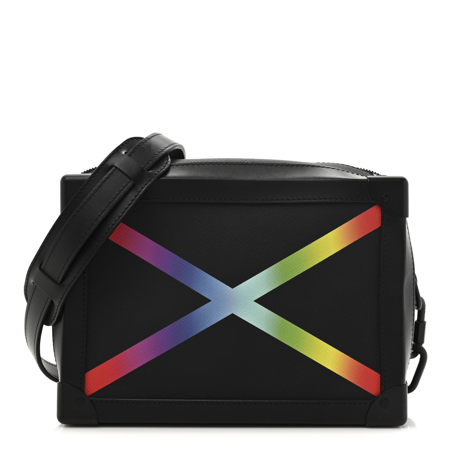 Louis Vuitton Taiga Rainbow Soft Trunk Black