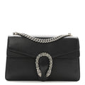 Gucci Pebbled Calfskin Small Dionysus Shoulder Bag Black