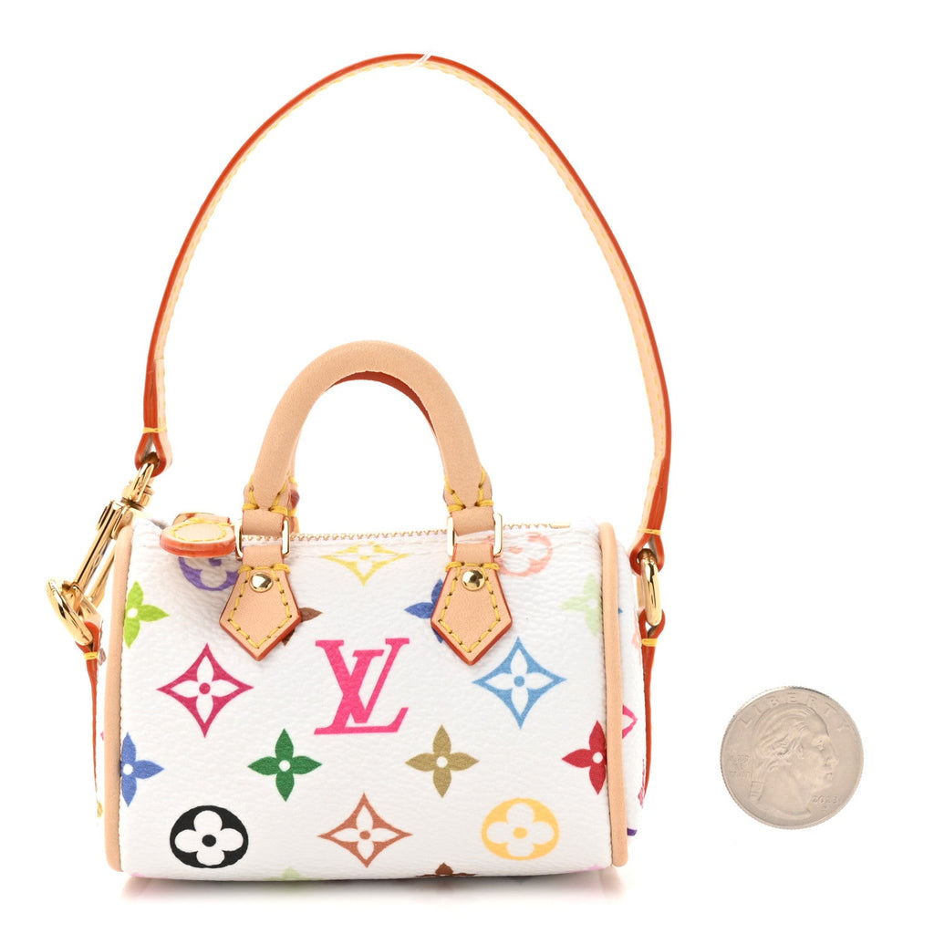 Louis Vuitton x TM Micro Speedy Bag Charm White