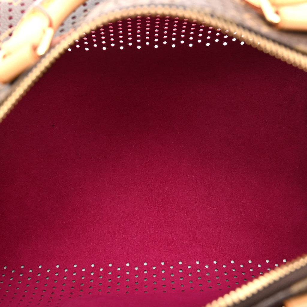 Louis Vuitton Monogram Perforated Speedy 30 Fuchsia