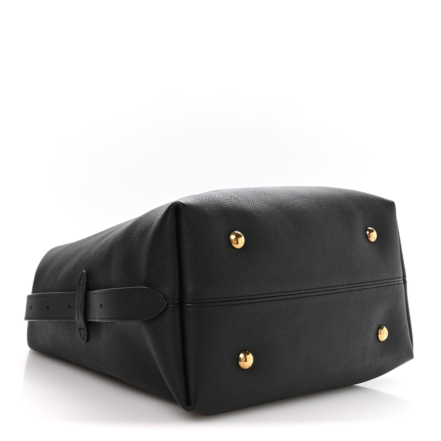 Louis Vuitton Grained Calfskin Low Key Hobo MM Black