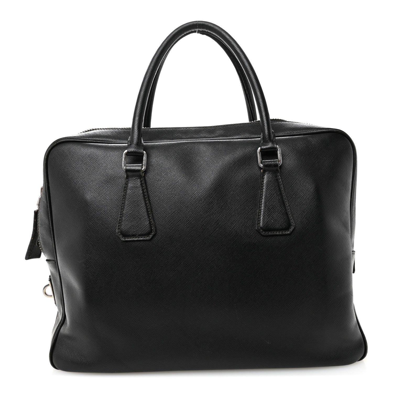Prada Saffiano Travel Briefcase Black