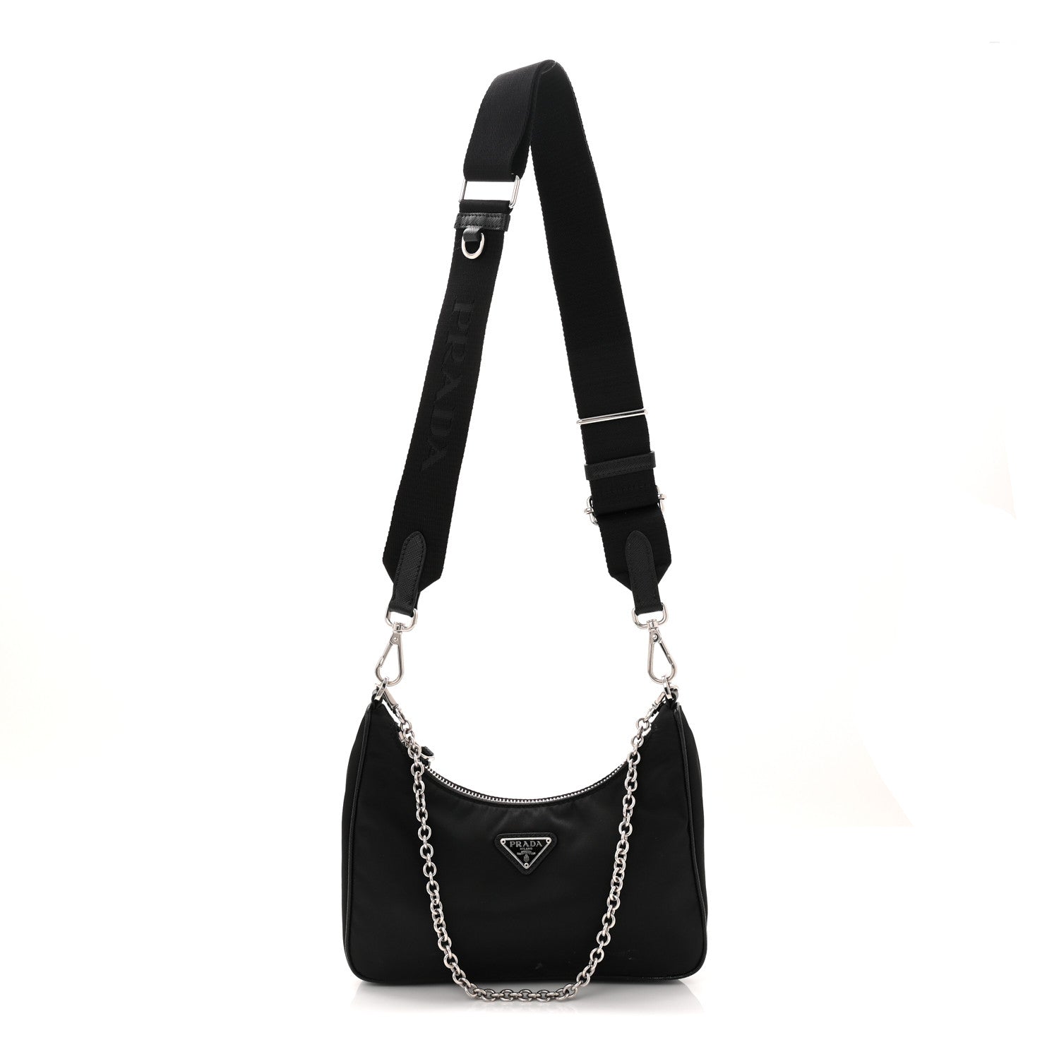 Prada Nylon Re-Edition 2005 Shoulder Bag Black