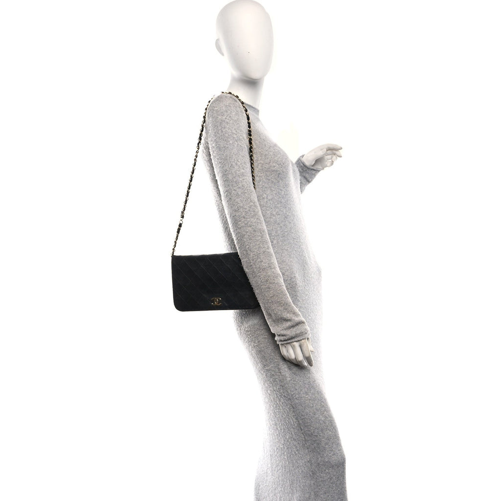 Chanel Lambskin Quilted Small Single Flap Bag Black