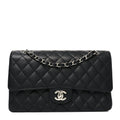 Chanel Caviar Quilted Medium Double Flap Black