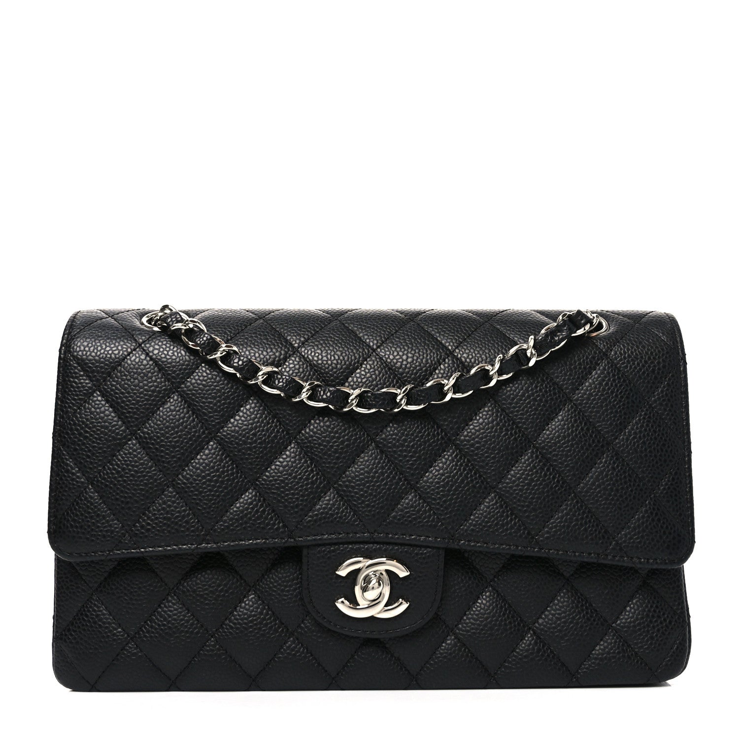 Chanel Caviar Quilted Medium Double Flap Black