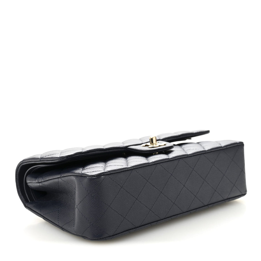 Chanel Caviar Quilted Medium Double Flap Navy