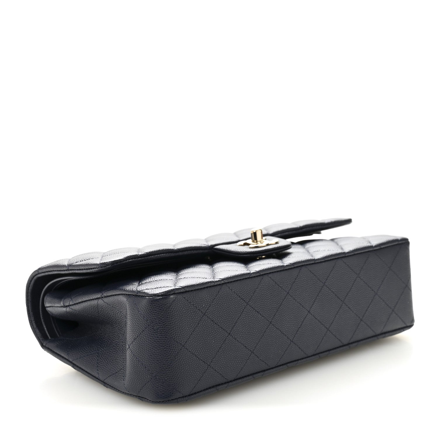 Chanel Caviar Quilted Medium Double Flap Navy
