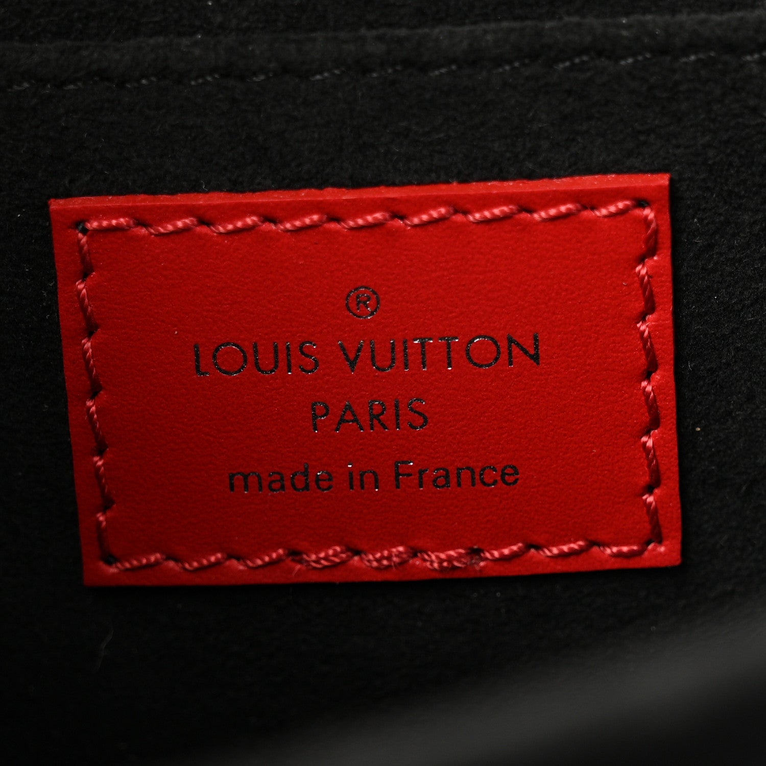 Louis Vuitton Patent Calfskin Monogram Lace Dauphine Mini Red