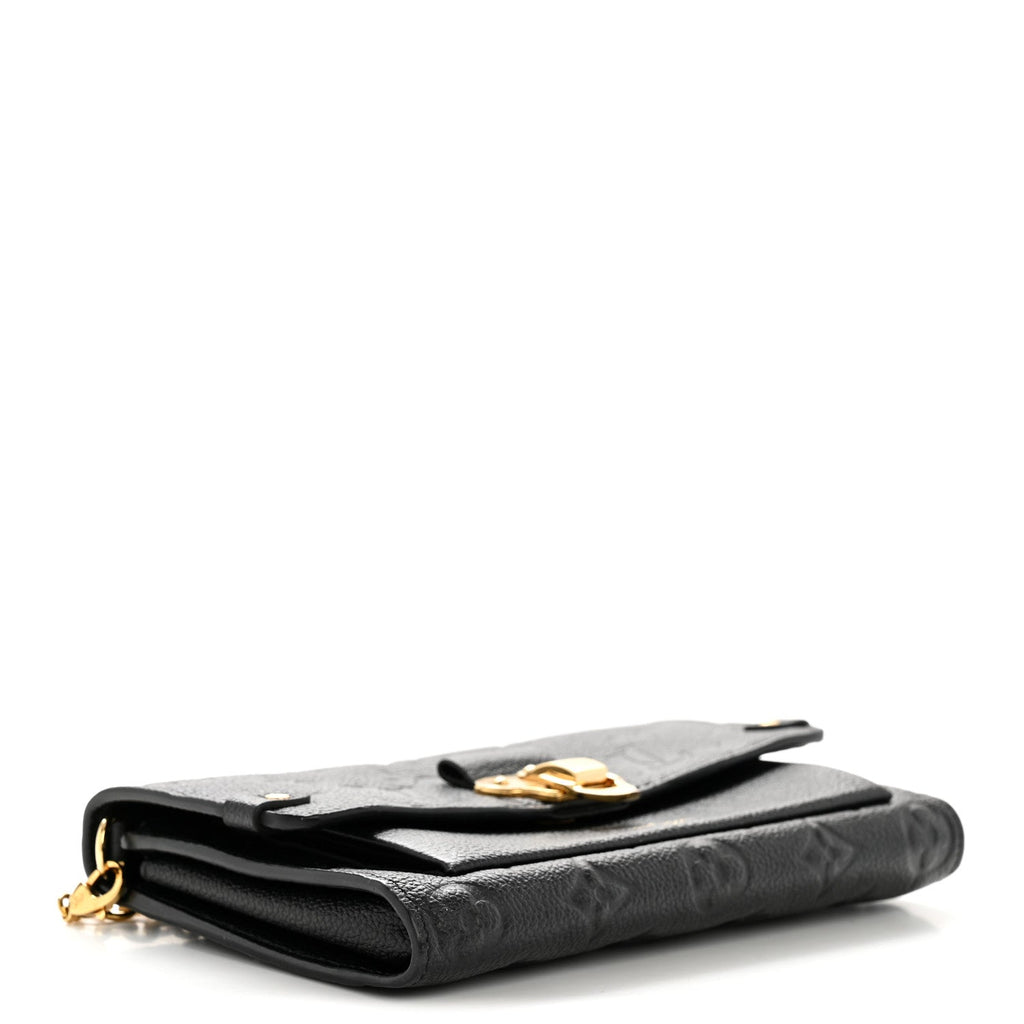 Louis Vuitton Empreinte Vavin Chain Wallet Black