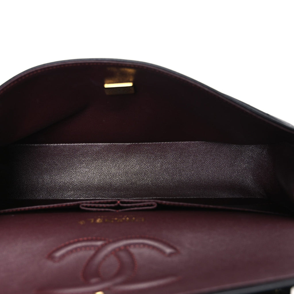 Chanel Lambskin Quilted Medium Double Flap Black