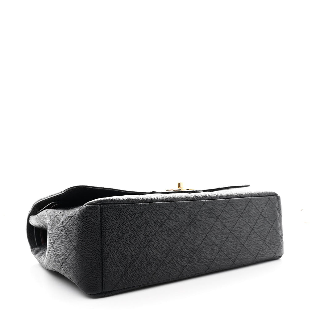Chanel Caviar Quilted Maxi Double Flap Black