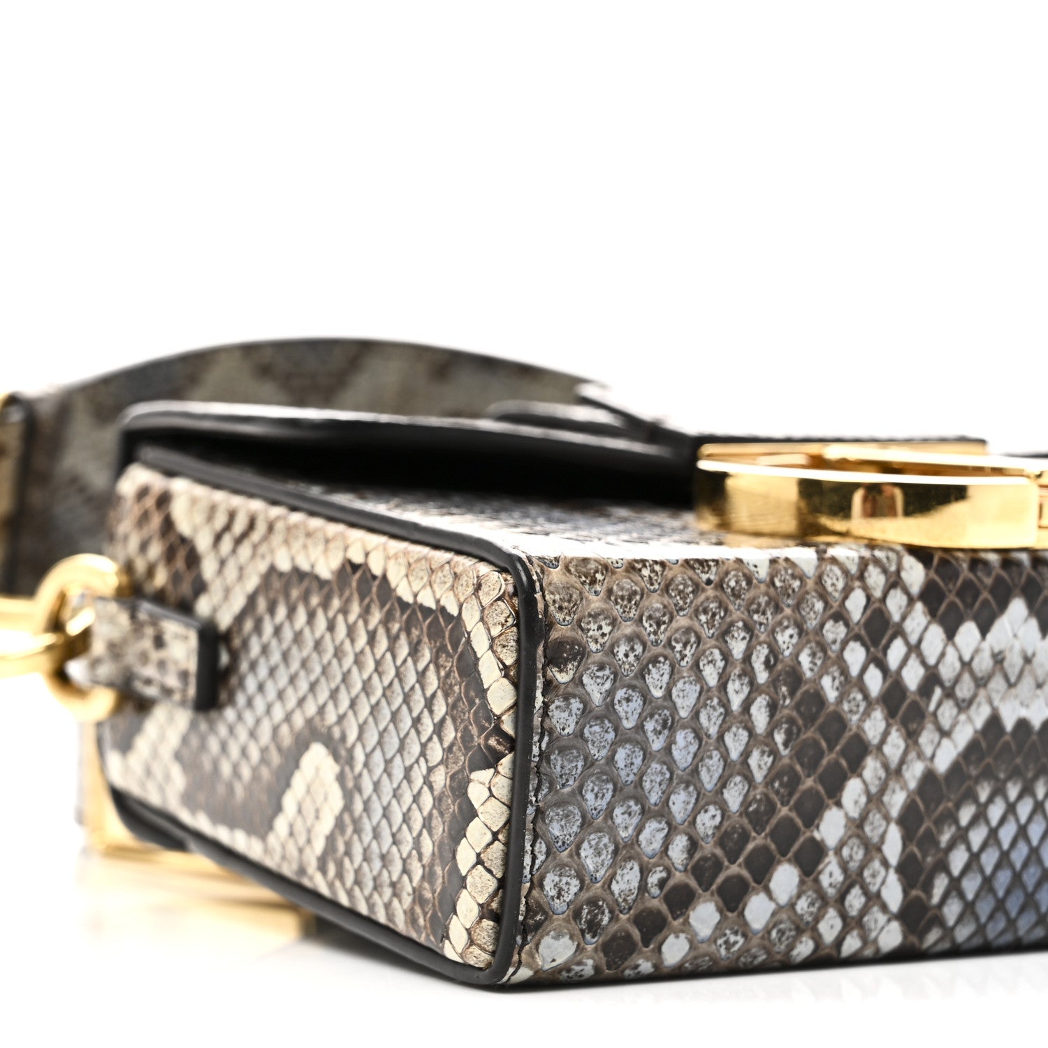 Christian Dior Snakeskin 30 Montaigne Box Bag Beige Multicolor