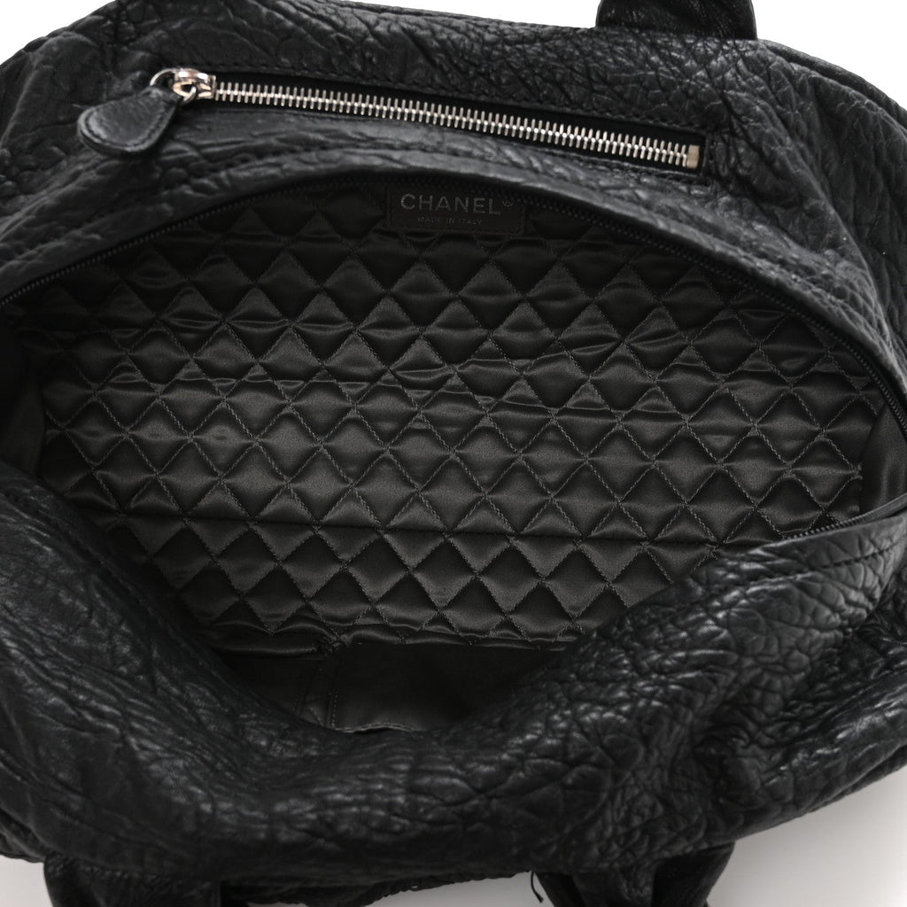 Chanel Distressed Lambskin Le Marais Bowler Black