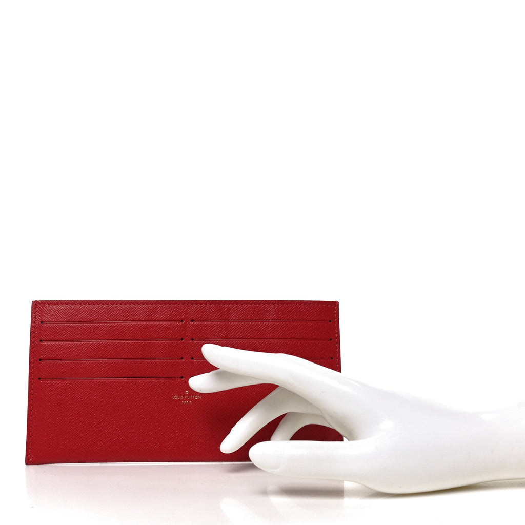 Louis Vuitton Calfskin Felicie Card Holder Insert Fuchsia