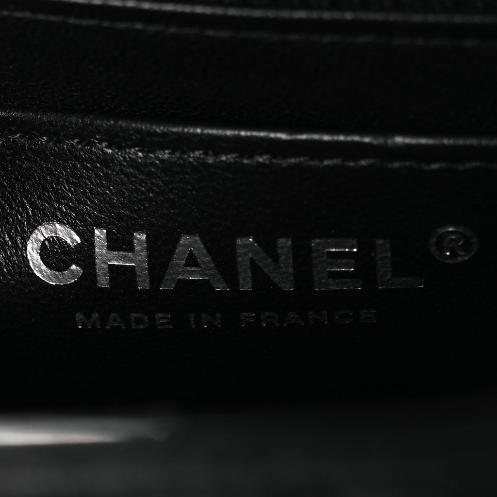 Chanel Lambskin Quilted Mini Rectangular Flap Black