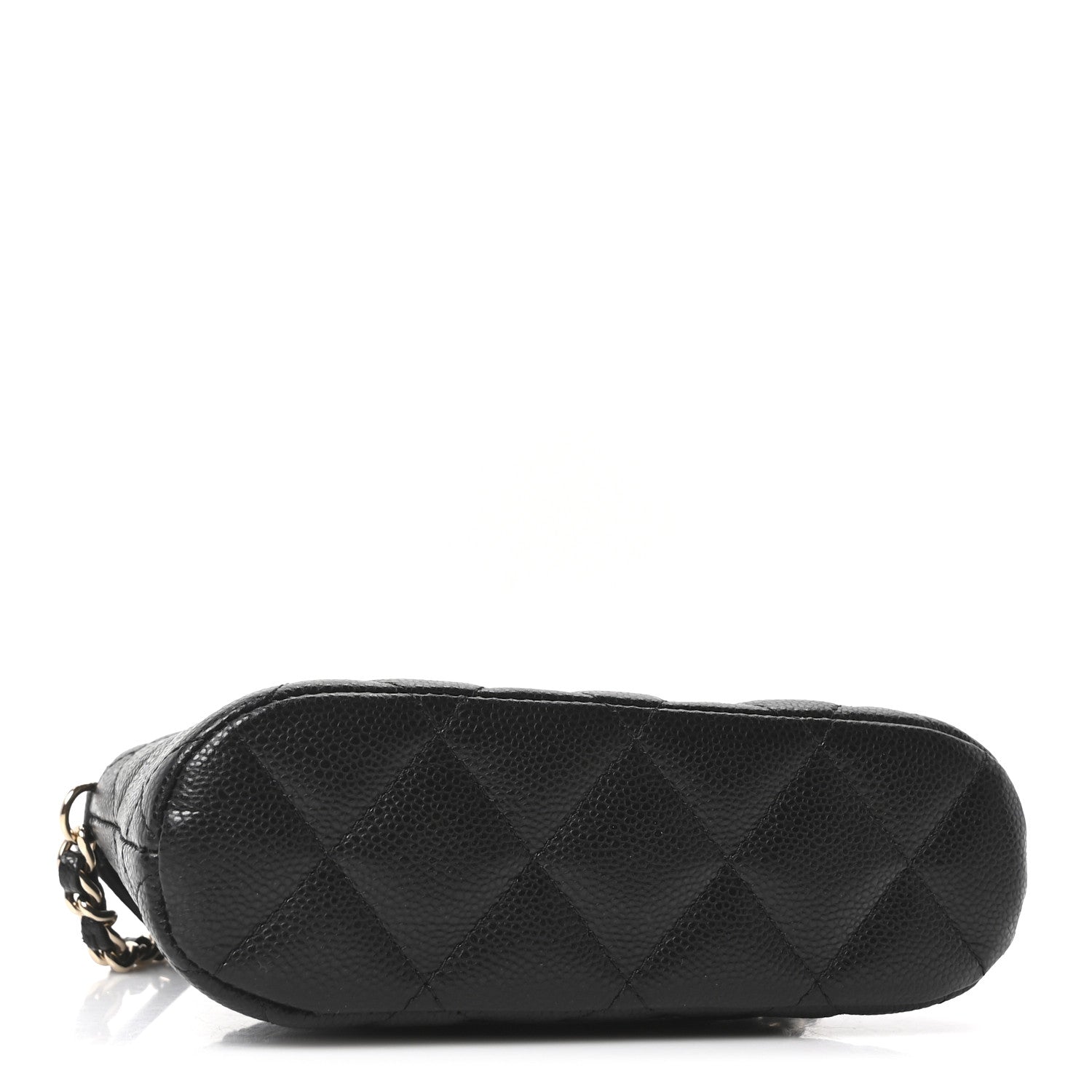 Chanel Caviar Quilted Classic Clutch With Chain Black