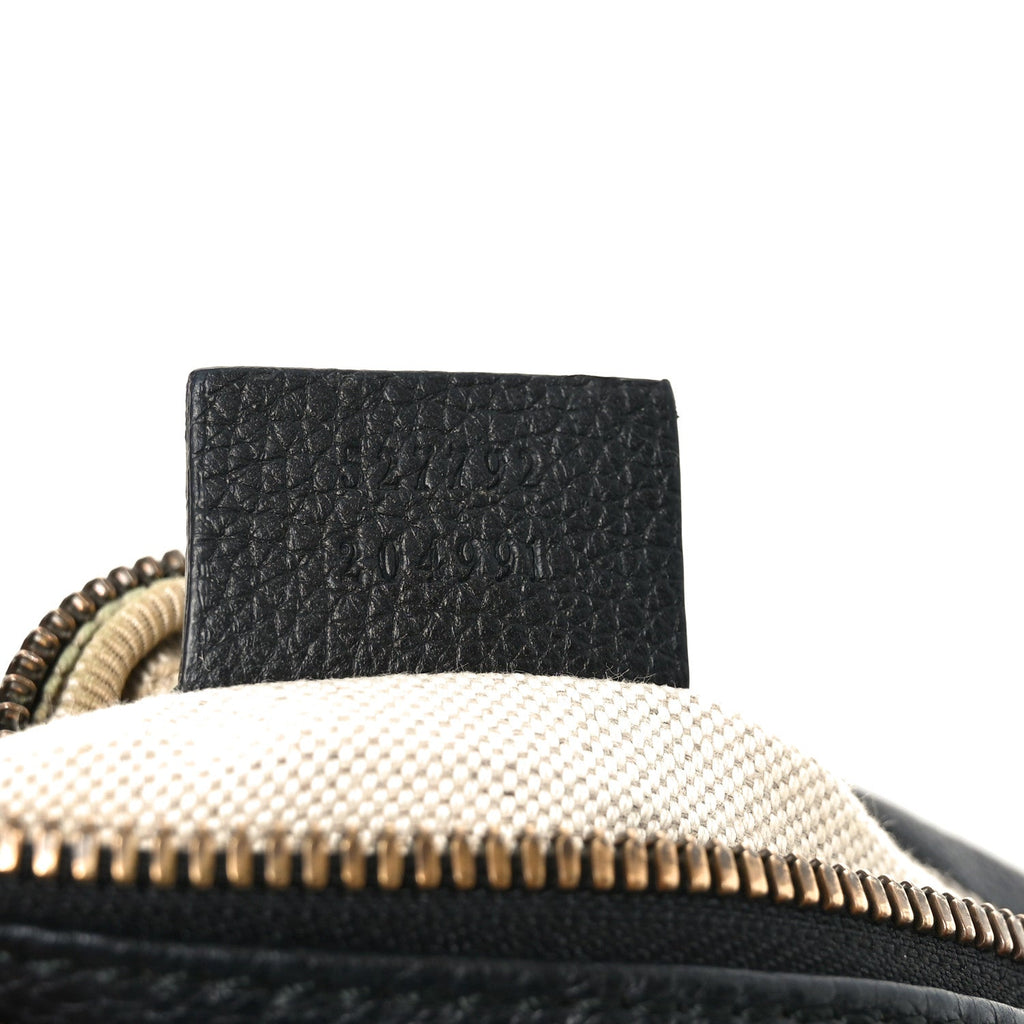 Gucci Grained Calfskin Small Logo Belt Bag Black