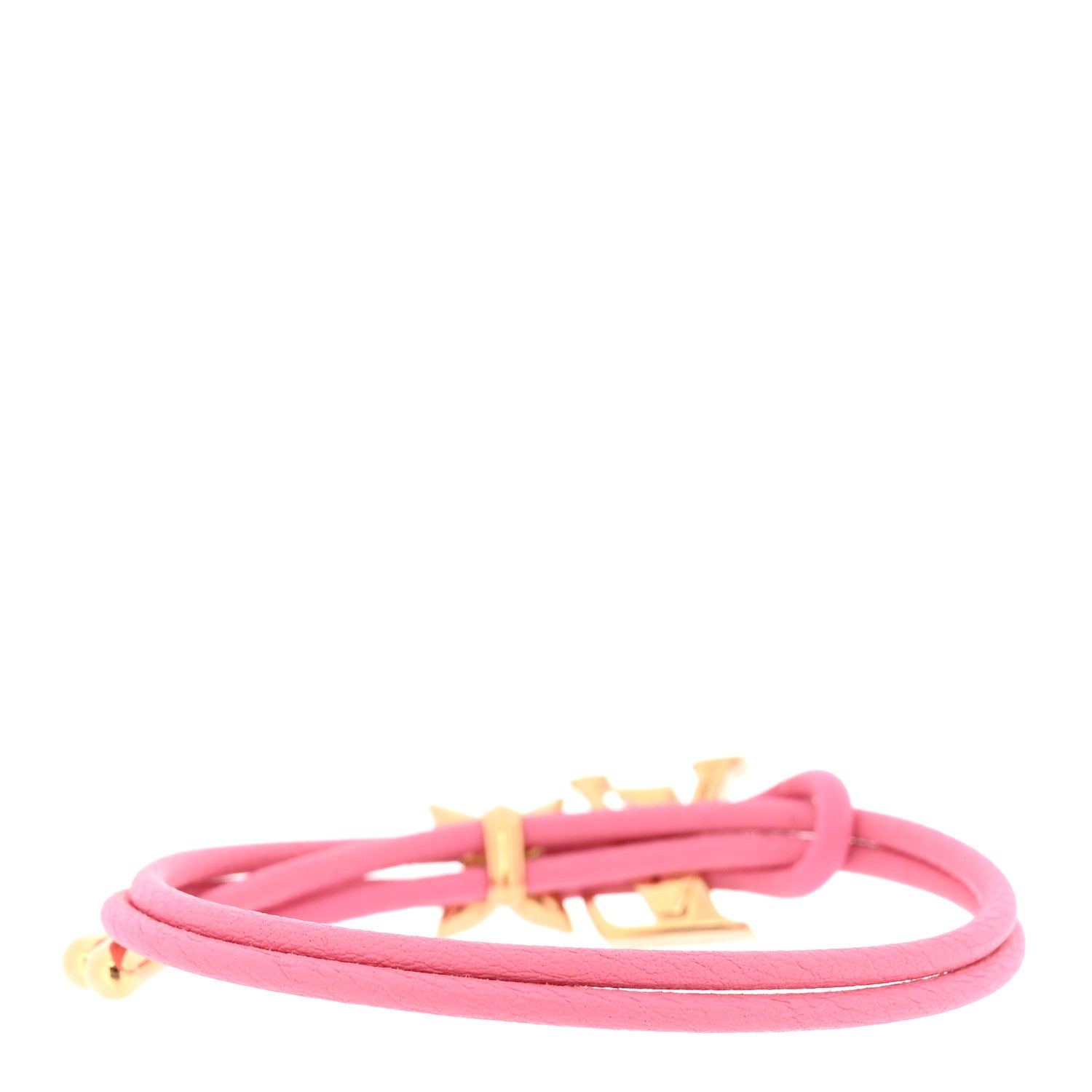 Louis Vuitton Calfskin Bloom Bracelet Pink