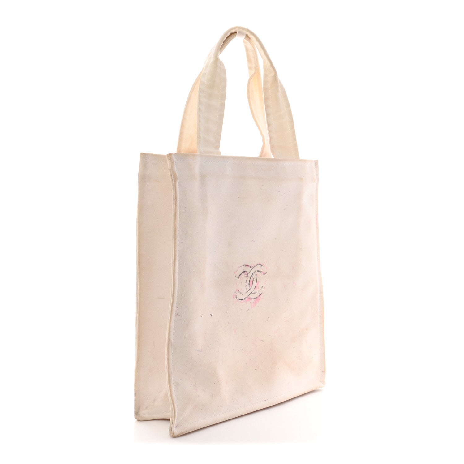 Chanel Canvas Miami Tote White