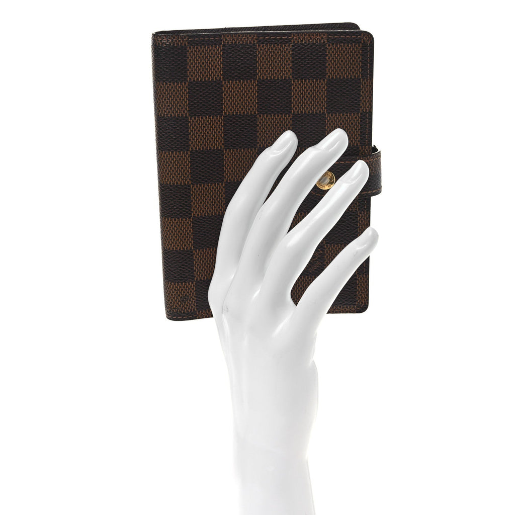 Louis Vuitton Damier Ebene Small Ring Agenda Cover