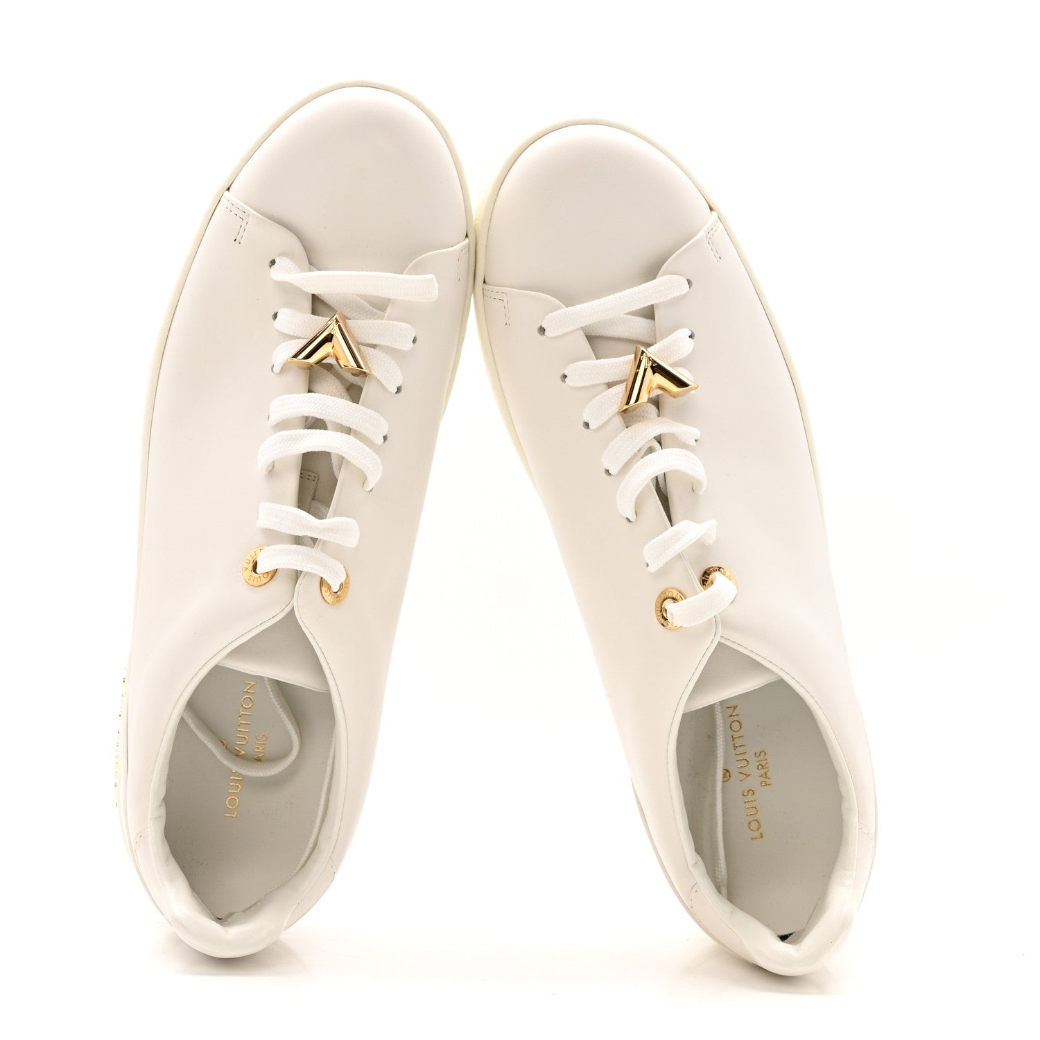 Louis Vuitton Calfskin Frontrow Sneakers 40 White