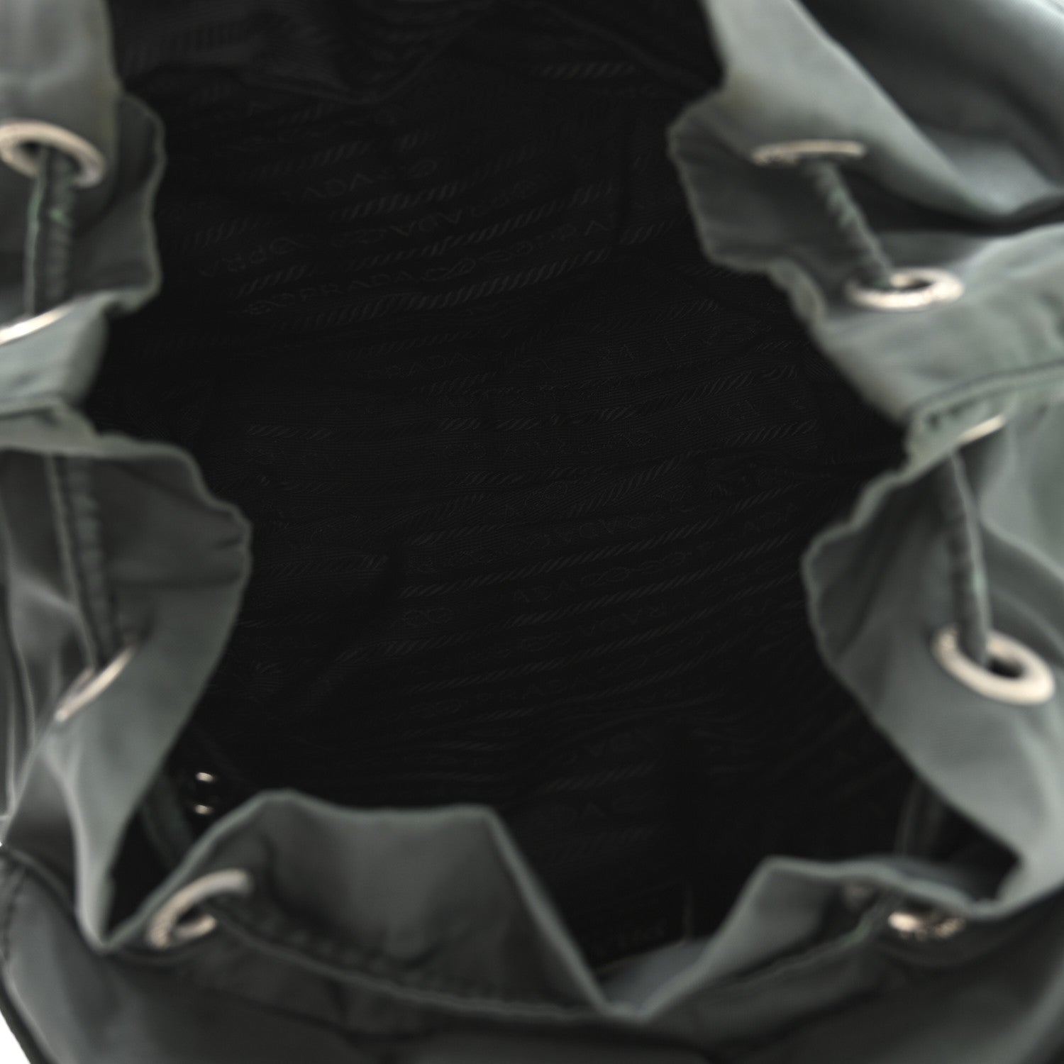 Prada Nylon Vela Medium Backpack Green